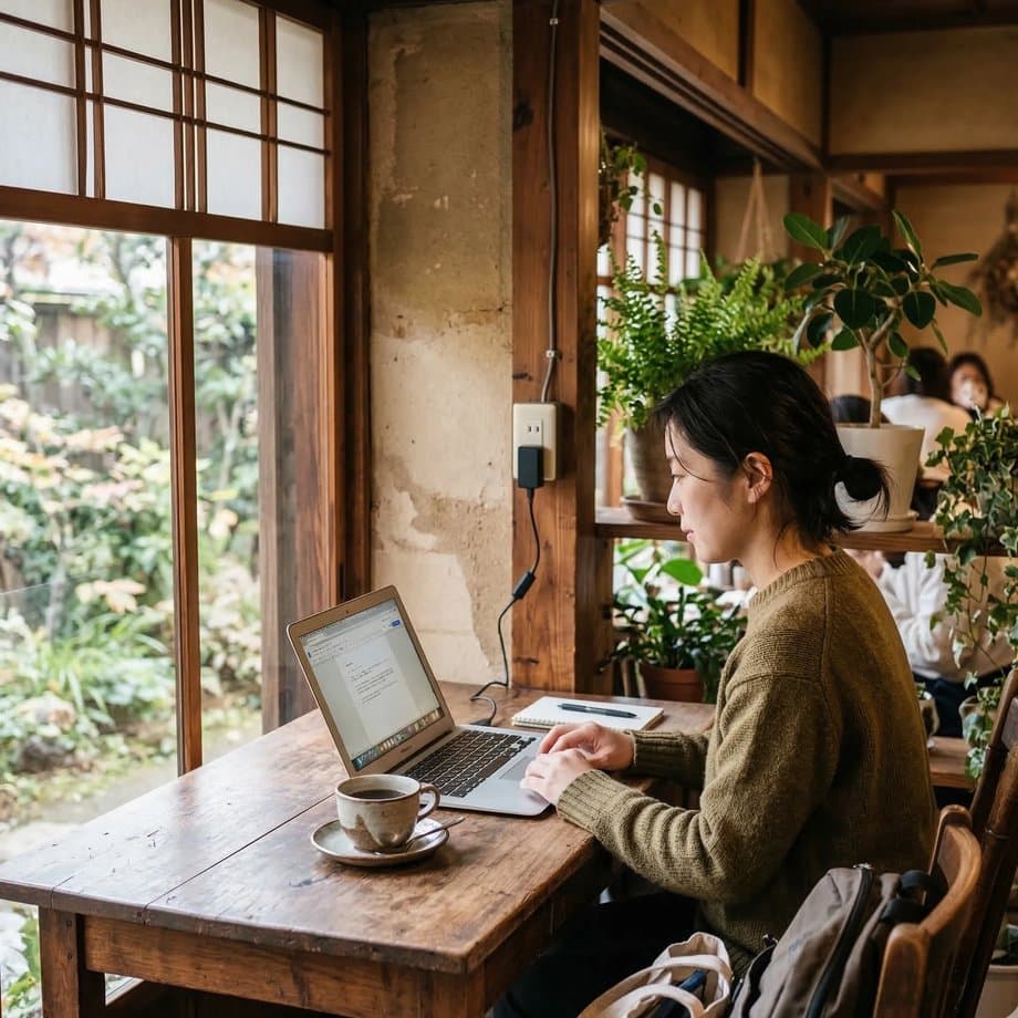 Wi-Fi・電源完備のワークスペース